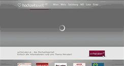 Desktop Screenshot of hochzeitswelt.at