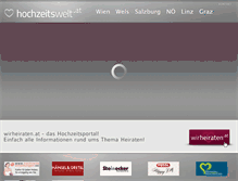 Tablet Screenshot of hochzeitswelt.at